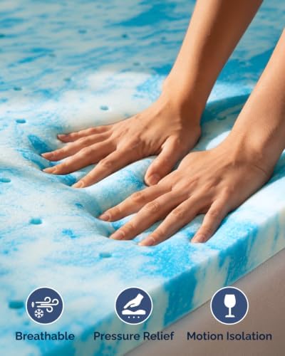 4 Inch King Memory Foam Mattress Topper - Image 4