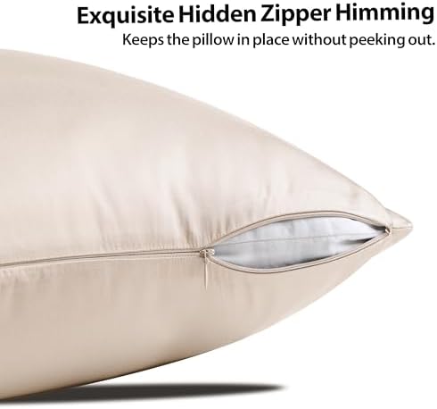 2 Pack Cooling Pillow Cases, Viscose Derived from Bamboo Pillow Protectors - Image 3