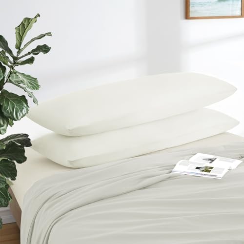 MILVOWOC Brushed Microfiber Body Pillowcases, 20 x 55 Inch - Image 2