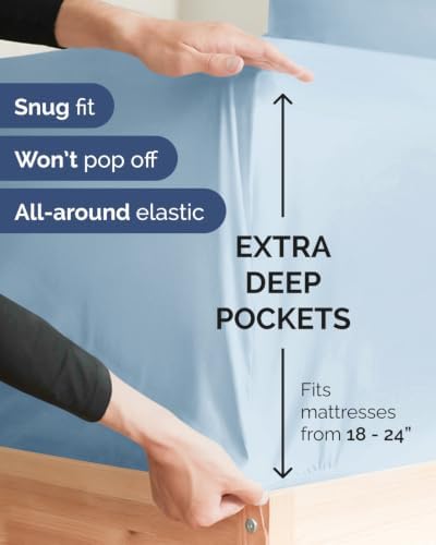 CGK Linens 2 Pack Extra Deep King Fitted Sheets - Image 2