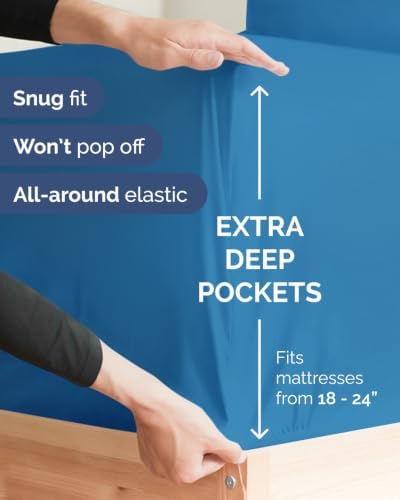 CGK Linens 2 Pack Extra Deep Queen Fitted Sheets - Image 2