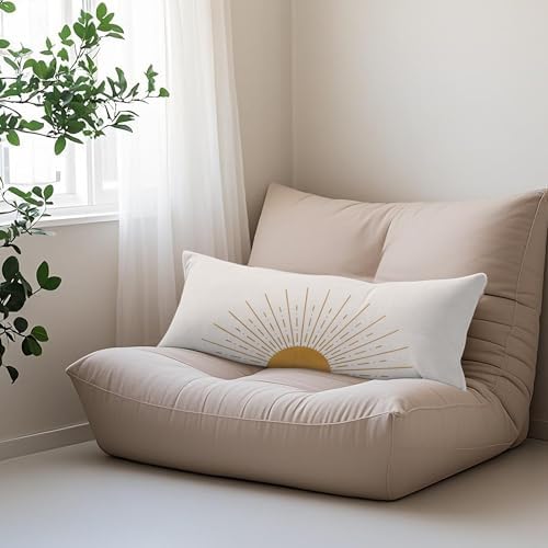 Boho Sun Sunset Sunrise 20x54 Body Pillow Cover Case, Mid Century Modern - Image 5
