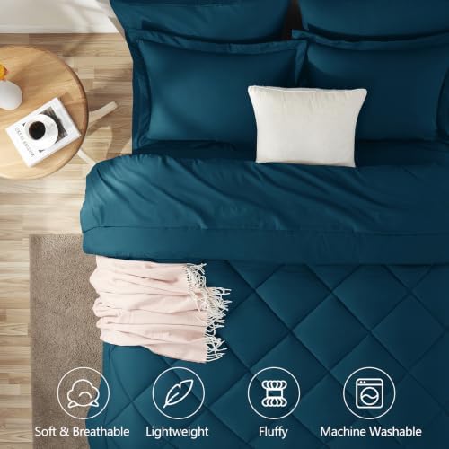 CozyLux Twin XL Comforter Set 68"x88" Lyons Blue - Image 2