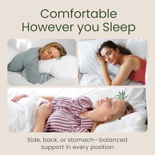 Memory Foam Pillows Queen Size Set of 2 - Image 6
