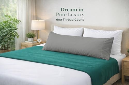 Cotton Delight Organic Cotton Body Pillow Cover 20x48 – 600 Thread Count Sateen - Image 7