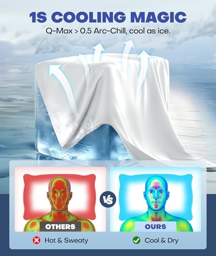 Ultra-Chill Cooling Pillowcase for Hot Sleepers, Softer Than Silk Pillow Cases - Image 2