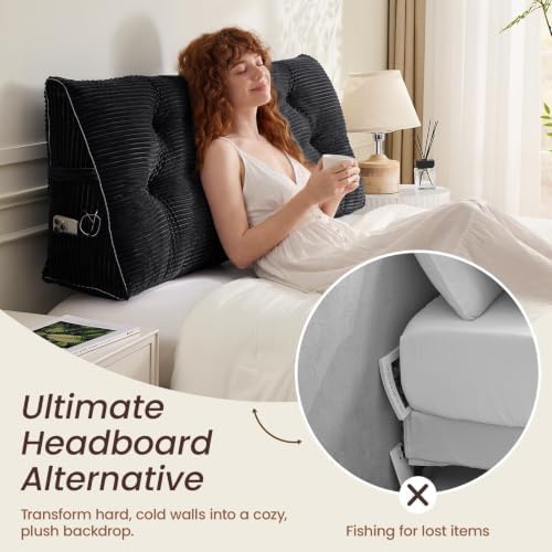 Sasttie Headboard Pillow Full, Bed Wedge Pillow Headboard - Image 5