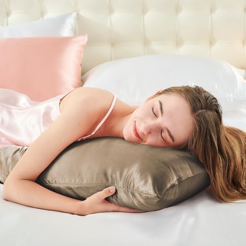 BEDELITE Satin Body Pillow Cover, 20x54 Inch, Tawny Brown - Image 5