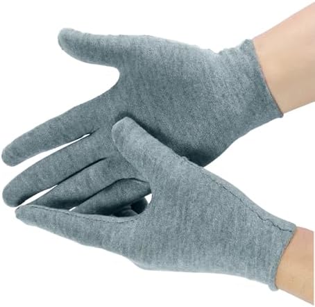 6 Pairs Cotton Gloves for Dry Hands Sleeping, Soft Sleep Gloves for Eczema by FOHOLA
