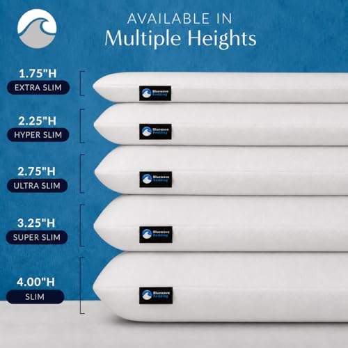 Bluewave Bedding Super Slim Gel Memory Foam Pillow - Image 2