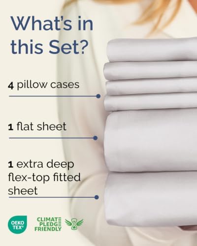 Extra Deep Flex Top Split Head King Sheet Set - Image 2