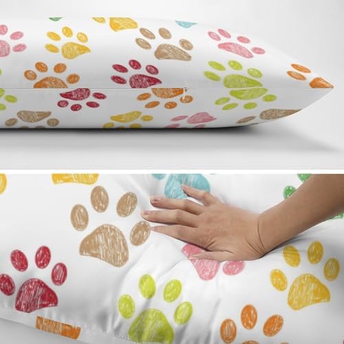 Dog Paw Cute Print Body Pillow Cover Pillowcase - Image 5