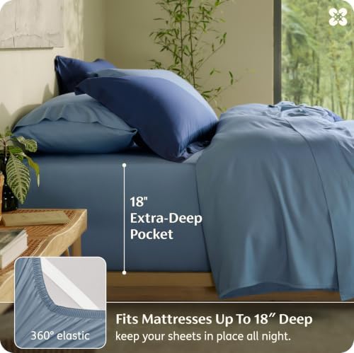 Bedsure PureWoven 100% Viscose Derived from Bamboo, Queen Sheets - Image 6