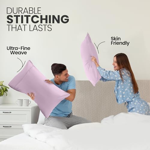 Pillow Covers King Size Set of 4, Soft and Comfy Pillow Cases - Image 4