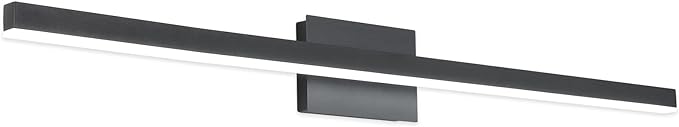 Joossnwell LED Vanity Light Black 47.2inch Modern Bathroom Lighting Fixtures by Joossnwell