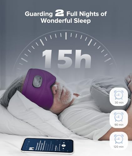 TOPOINT Sleep Mask with Bluetooth Headphones, 3D Eye Mask - Image 5