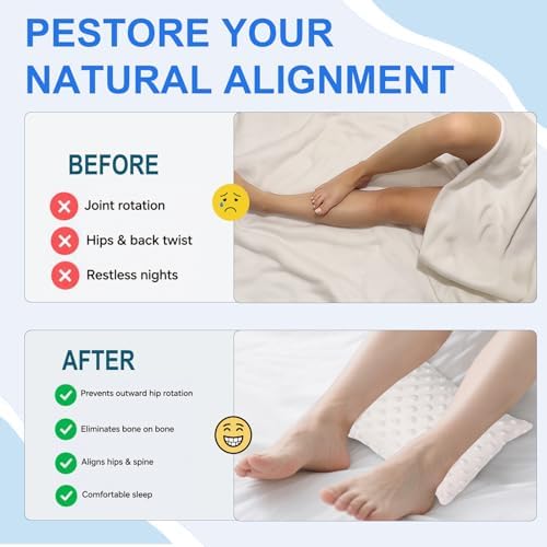 Small Soft Knee Pillow for Side Sleepers - Image 5
