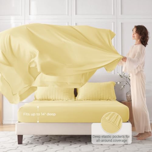 MUXHOMO 7 Pieces Queen Comforter Set, Seersucker Bed in a Bag Queen Size - Image 3