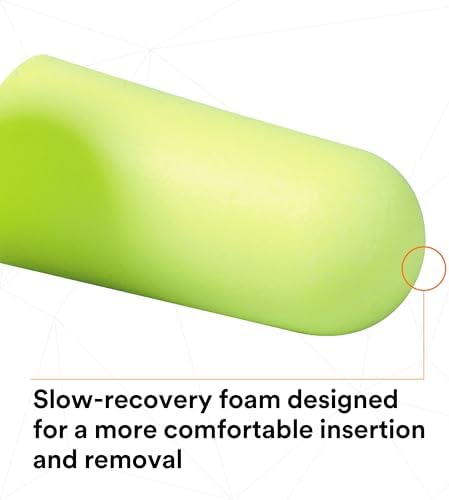 3M Ear Plugs, E-A-Rsoft Yellow Neons 391-1005, Slightly Longer - Image 6