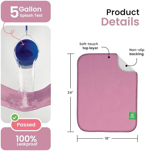 IMPROVIA® Washable Underpads, Heavy Absorbency Reusable Incontinence Pads - Image 3