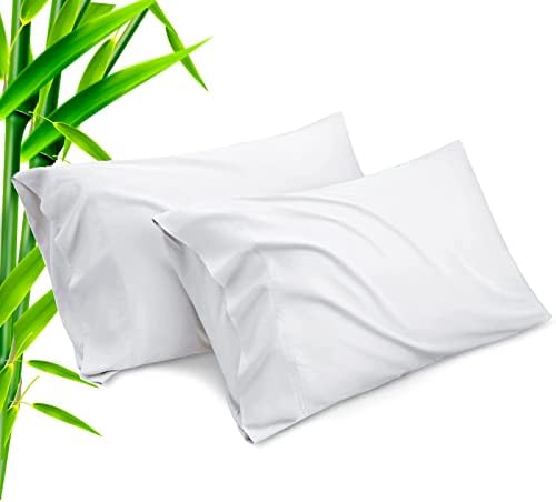 TELUS Pillow Cases King Size 2 Pack, Bamboo Rayon Cooling Pillowcases by TELUS