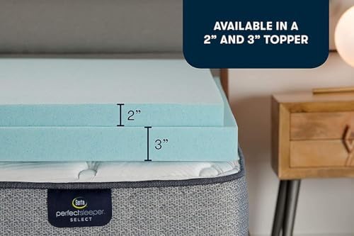 Serta ThermaGel Cooling, Pressure-Relieving Memory Foam Mattress Topper - Image 5