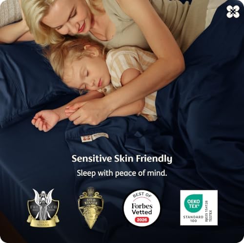Bedsure PureWoven 100% Viscose Derived from Bamboo, Queen Sheets - Image 2