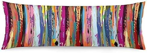 Rainbow Color Body Pillow Cover, Long Pillowcase by DAOPUDA