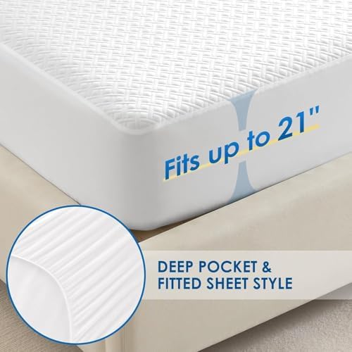 Cozymaker TwinXL Size 100% Waterproof Mattress Protector - Image 4