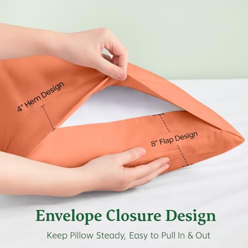 Cotton Delight 100% Organic Cotton Queen Pillowcases Set of 2 – 600 Thread - Image 4