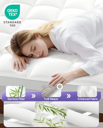 Dorm Room Essentials Dual Layer 5 Inch Memory Foam Mattress Topper Twin XL - Image 3