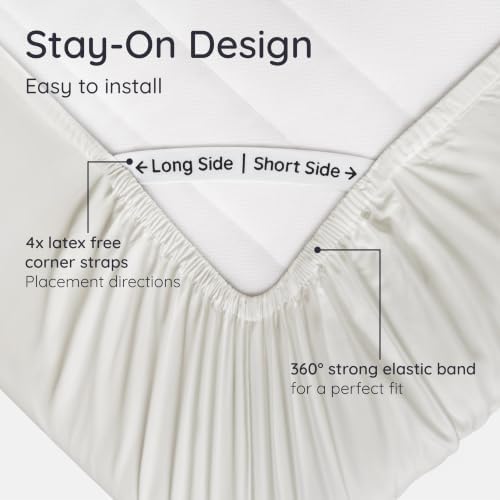 Bambaw Cooling Fitted Sheet Twin XL – 100% Viscose Derived from Bamboo Twin XL - Image 6