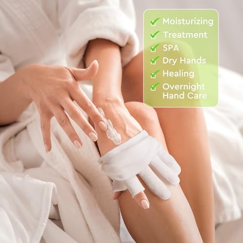 4 Pairs Cotton Moisturizing Gloves Touchscreen - Image 6