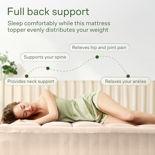 Niagara Sleep Solution Twin XL Ultra Soft Mattress Topper—Back Pain Relief - Image 4