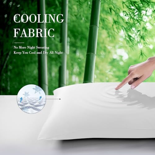 WishSmile Standard Pillow Cases Cooling Pillowcases Set of 2 Breathable Cool - Image 4