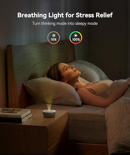 Dreamegg Portable White Noise Sound Machine, 4-7-8 Guided Visual Meditation - Image 3