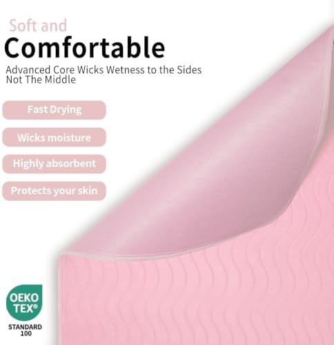Accompagner Incontinence Bed Pads Washable Waterproof Underpads 36"x36" 4pc - Image 2