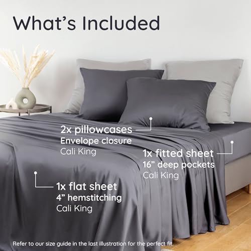 Bambaw California King Cooling Sheets Set 4pcs – 100% Viscose Derived from - Image 2