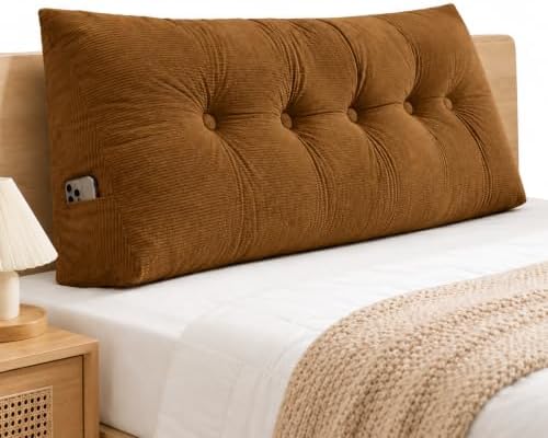 Dorm Headboard Pillow Twin XL Dorm Bed Wedge Cushion, Bed Backrest Bolster by Unknown