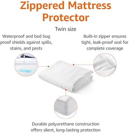 Amazon Basics Zippered Mattress Encasement - Image 2