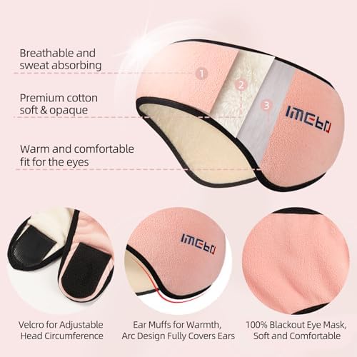 Sleep Mask & Earmuffs for Sleep - 2 in 1 Ear & Eye Mask - Image 3