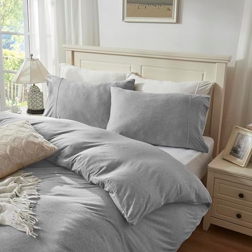 H HOUSEHOLD 100% Jersey Knit Cotton King Size Pillowcases Set of 2, Super Soft - Image 2