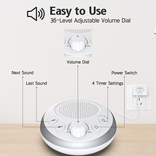 Loud Pink Noise Sound Machine Sleep Machine Nostop 30 Soothing Sounds - Image 3