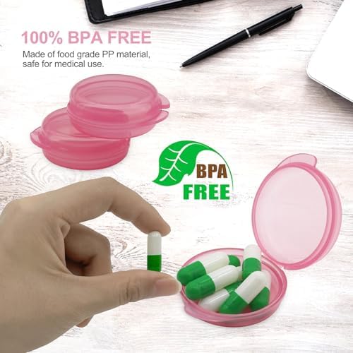 UHOUSE Small Pill Box, Daily Mini Pill Organizer Portable - Image 3