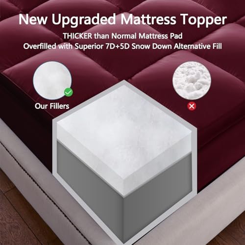 Queen Mattress Topper, 900 GSM High-Fill Design, Fuller & Plusher Feel - Image 6