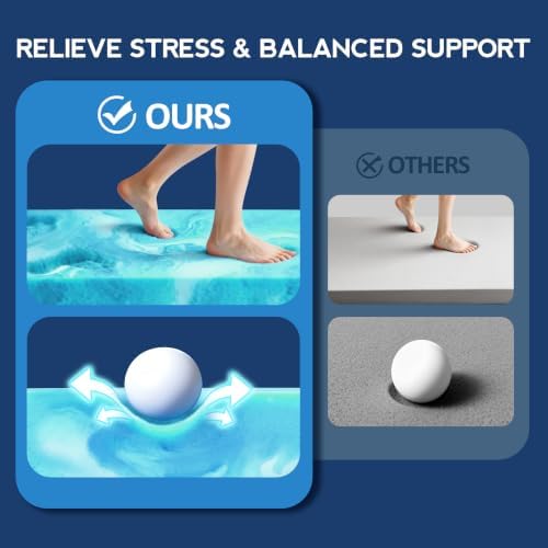 Queen Size Dual Layer 4 Inch Memory Foam Mattress Topper, 2 Inch Cooling Gel - Image 5