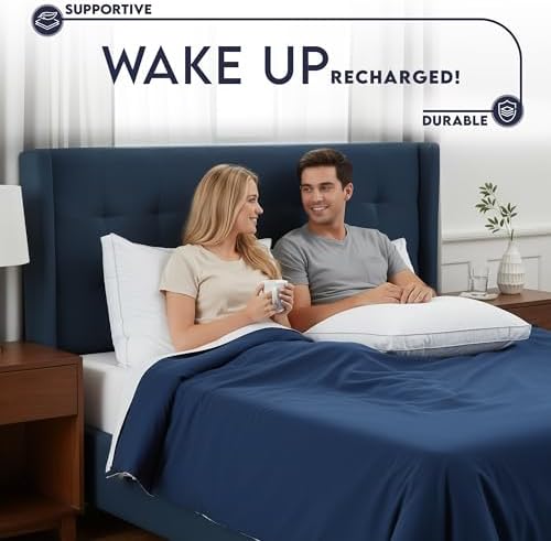 Utopia Bedding Gusset Bed Pillow, Hotel Pillows Queen Size Set of 2 - Image 5