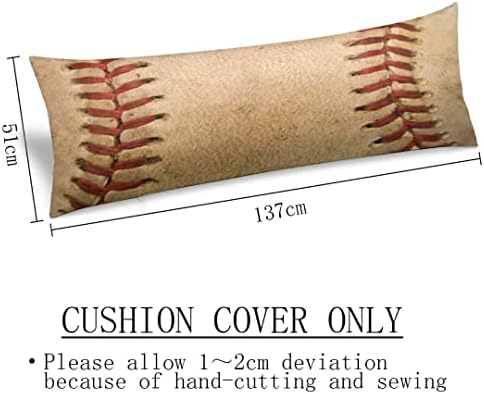 Sport Theme Body Pillow Cover Sports Baseball Worn Ball Laces Softball Laces - Image 3