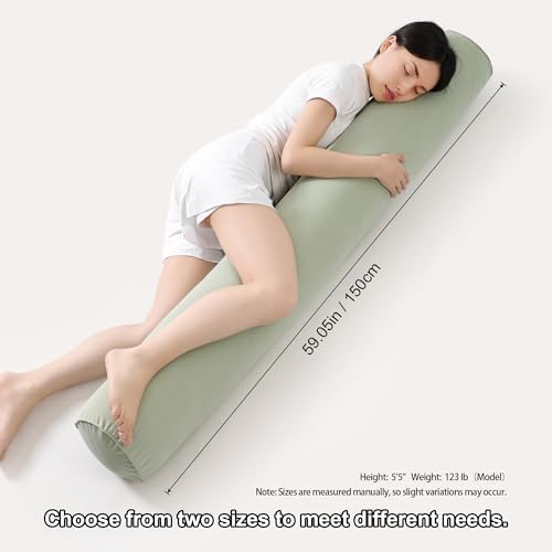 Body Pillow for Adults, Long Round Pillow, Big Cylindrical Pillow, Large Full - Image 3