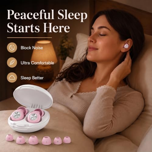 45dB Ear Plugs for Sleeping, Soft Silicone for Side Sleepers, 4 Sizes - Image 4